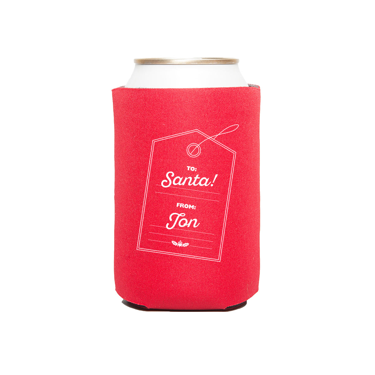 Beer For Santa Can Cooler
