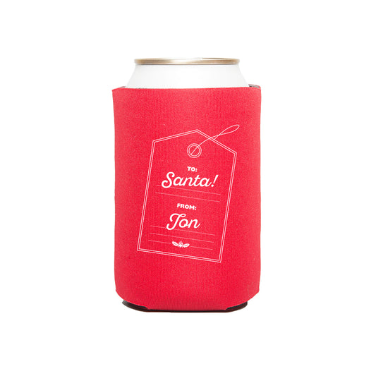 Beer For Santa Can Cooler
