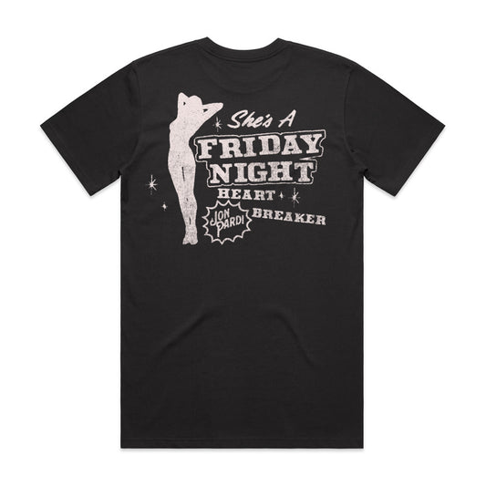 Friday Night Heartbreaker Tee - Black