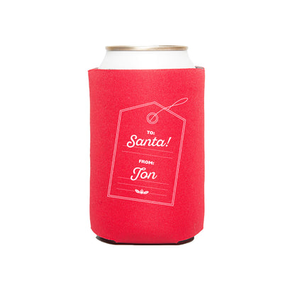 Beer For Santa Can Cooler